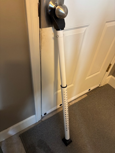 AceMining upgraded door security bar & sliding patio door stopper. A heavy duty door jammer for home...
