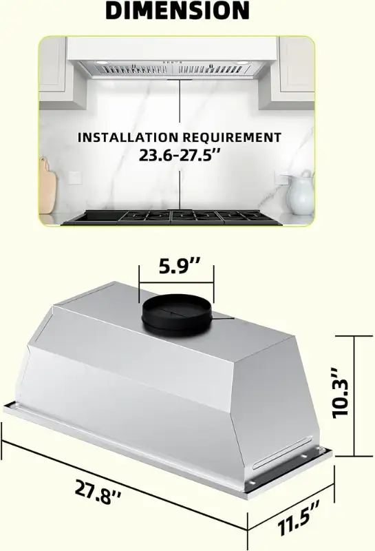 Stainless Steel Range Vent Hood in Stoves, Ovens & Ranges in Belleville - Image 3