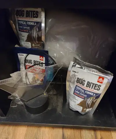 Have I got a deal for you! 55 gallon (48" x 12" x 21") fish tank with tons of extras including HOB f...
