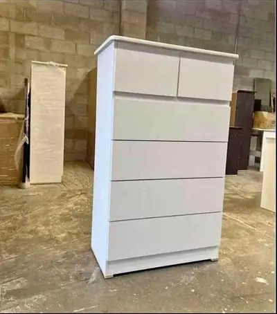 IKEA White 5-Drawer Dresser, View more