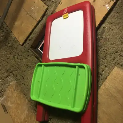 Step 2 children’s combination white dry erase and chalk board for sale . Very clean, excellent condi...
