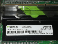 Mushkin Blackline 16GB 2 x 8gb DDR3 Desktop Memory