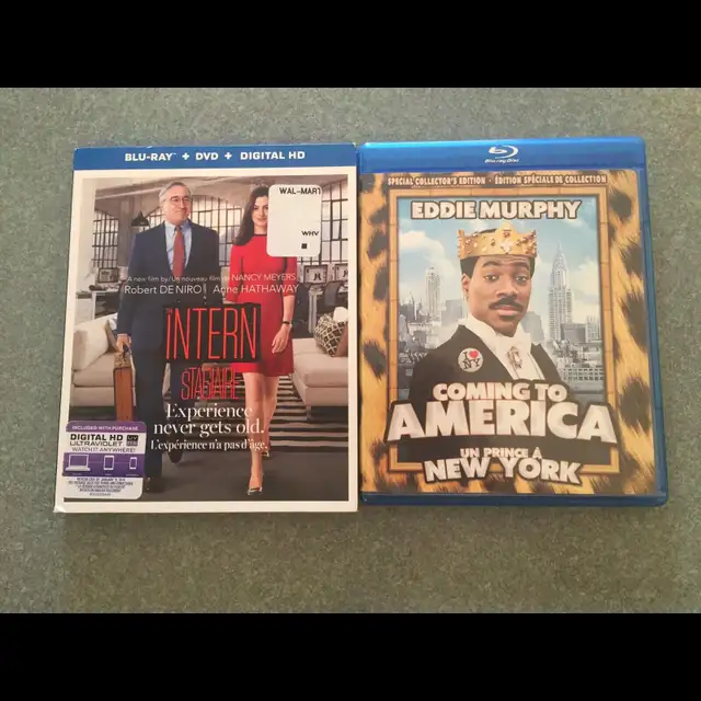 Intern Coming To America Blurays excellent condition 