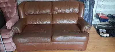 Leather Loveseat Sofa, View more