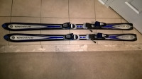Gently used Rossignol skis, 150 cm, with Salomon bindings.