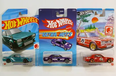 Nissan Skyline HT 2000GT-X 3 Colour Variations: Green - 2022 Hot Wheels J-Imports 9/10 [ $3 ] Purple...