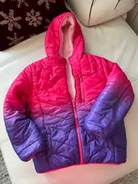 Girls reversible winter jacket, size L10-12,$ 40 