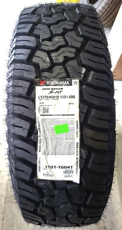 33X12.50R20 114Q E RBL YOKOHAMA GEOLANDAR M/T G003 MUD TERRAIN TIRES $380 each plus 13% HST. Out the...