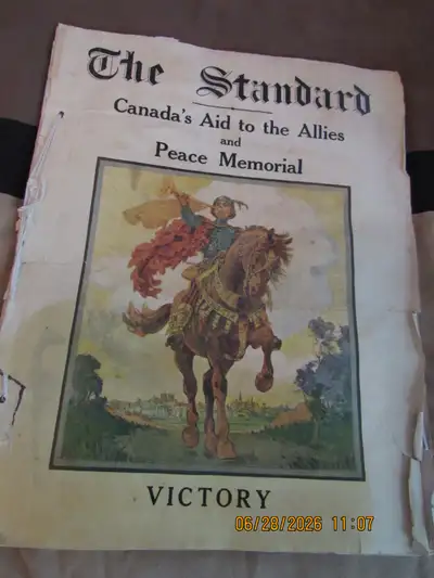 Large size 18” wide X 23.5” high over 75 pages of Memorial photographs printed circa 1915-1918 excep...