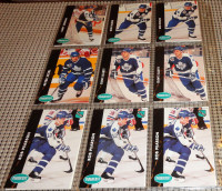 Toronto Maple Leafs 9 Cards Parkhurst 1992 with Duplicates