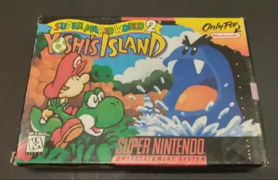 I have a complete in box copy of Yoshi's Island for the Super Nintendo. It is all in excellent condi...