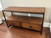 Beautiful solid wood and metal console