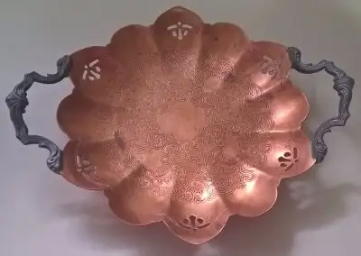 Vintage Essay Canada E.P. Copper Candy Dish Serving Tray, View more