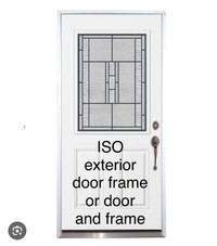 Looking for exterior door frame or door and frame