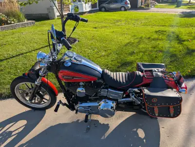 2008 Dyna Low Rider. Second owner (have original sales invoice). One up seat with luggage rack.13" B...