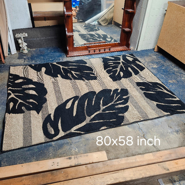 80 X 58in AREA RUG in Rugs, Carpets & Runners in Medicine Hat