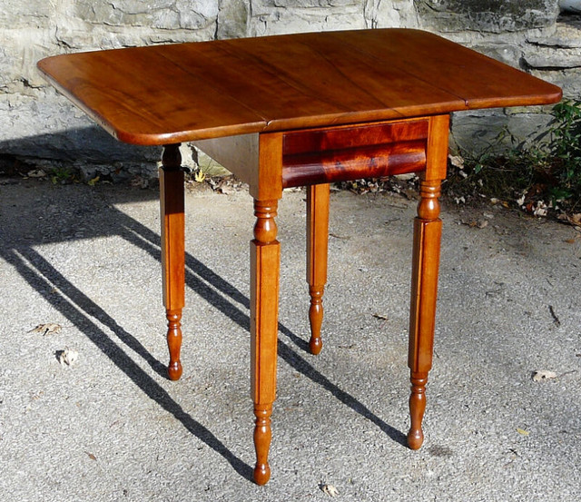 Antique Cherry Drop-leaf Table - NEW PRICE in Home Décor & Accents in Kingston
