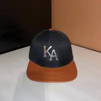 King Apparel Snapback Hat/Cap (Black & Brown, Men's, One Size)