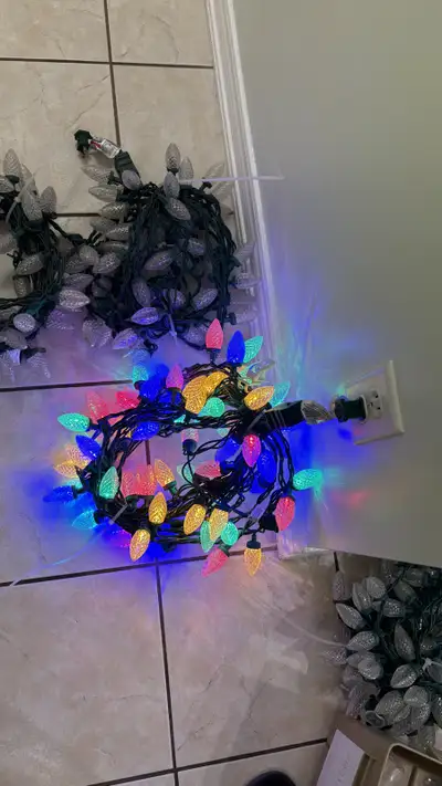 Multicolor Diamond-Cut LED Christmas Lights  25 ft, View more