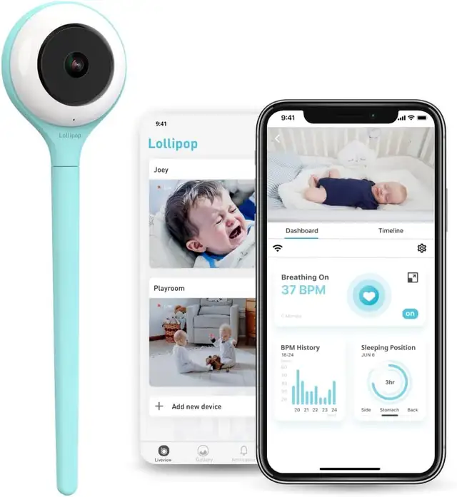 Lollipop Smart Baby Camera with Cry Detection - NEW, NEVER USED in Gates, Monitors & Safety in City of Toronto - Image 3
