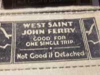 West Saint John Ferry Ticket