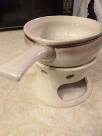 fondue set - vintage