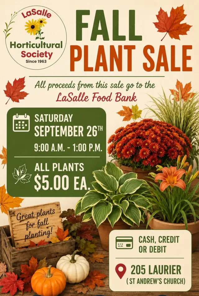 LaSalle Horticultural Fall Plant Sale