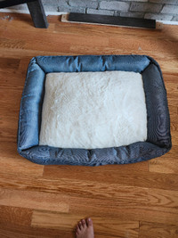 Top Paw® Chambray Cuddler Dog Bed