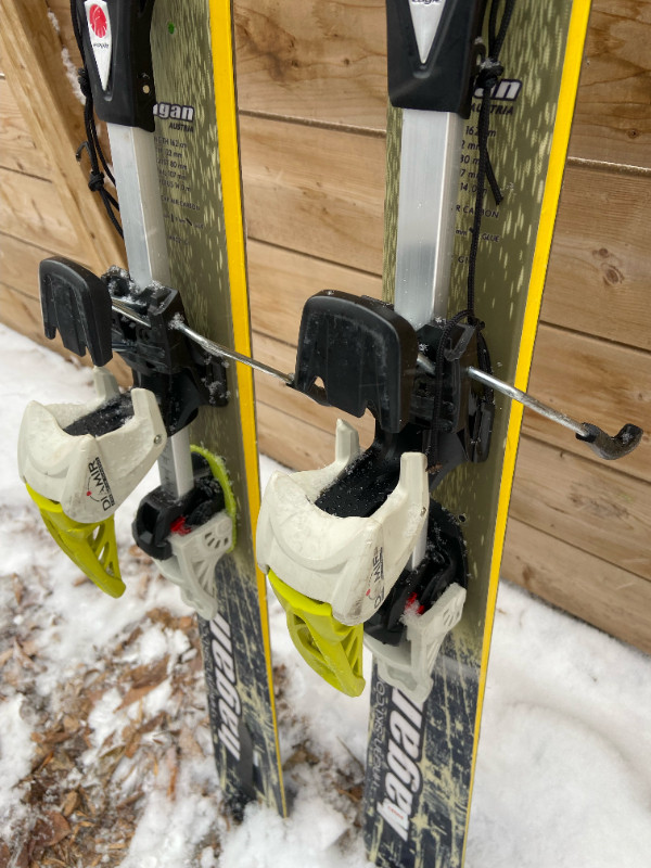 Alpine touring skis 162 cm , Fritschi  Bindings, Contour Skins in Ski in Edmonton - Image 3