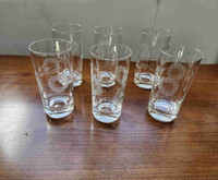 Set of 6 cornflower glasses
