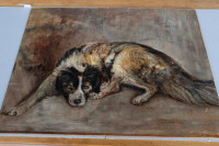 Hungarian Sheep Dog - Oil Painting on Board Heyer Artur 1917