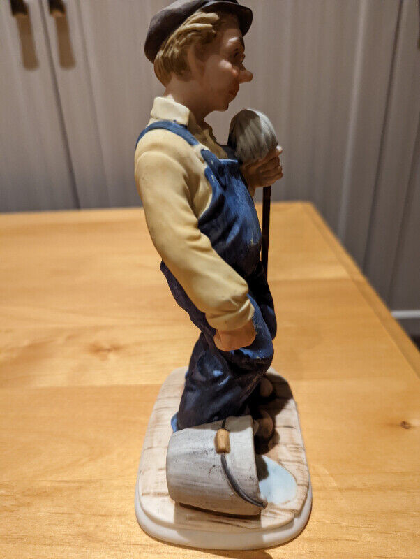 Man in overalls figurine - made in japan in Arts & Collectibles in Oakville / Halton Region - Image 2