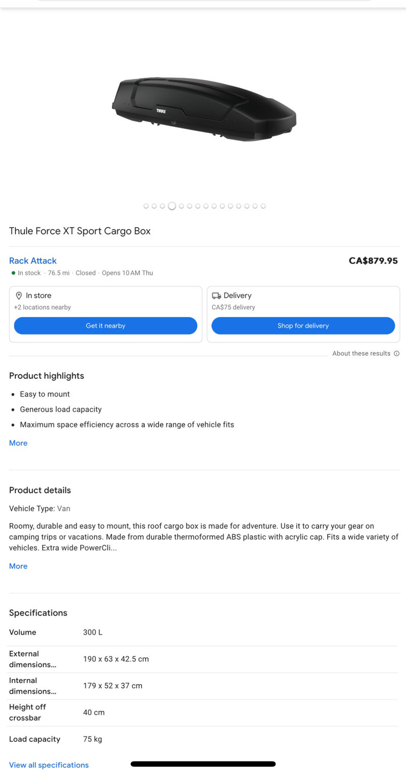 Car Vehicle Cargo Box Other Parts & Accessories Calgary Kijiji