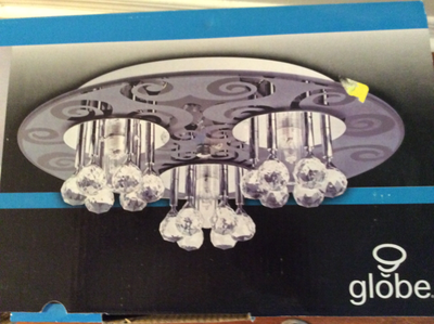 NEW Globe Electric Flushmount Ceiling Light Fixture, View more