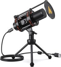 Microphone for Podcasting, Streaming, Voice Over, Zoom Meeting