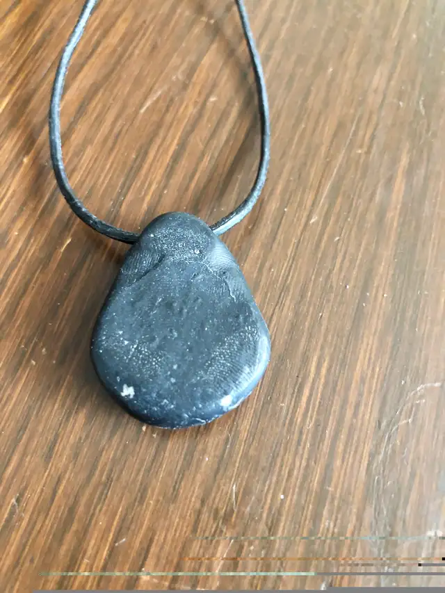 Vintage Stone Pendant Hand Drawn Kokopelli Handmade Necklace  in Arts & Collectibles in Calgary - Image 6