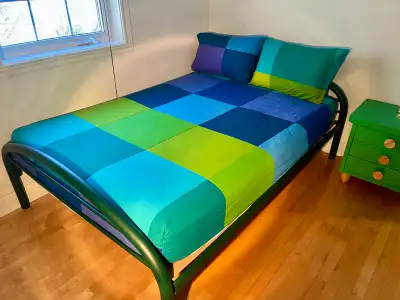 lit en métal vert forêt , View more