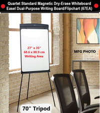 NEW Magnetic Dry-Erase Whiteboard Easel Writing Board Flipchart