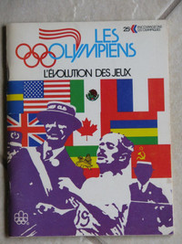 Livret de collection "LES OLYMPIENS-L'ÉVOLUTION DES JEUX" 1974
