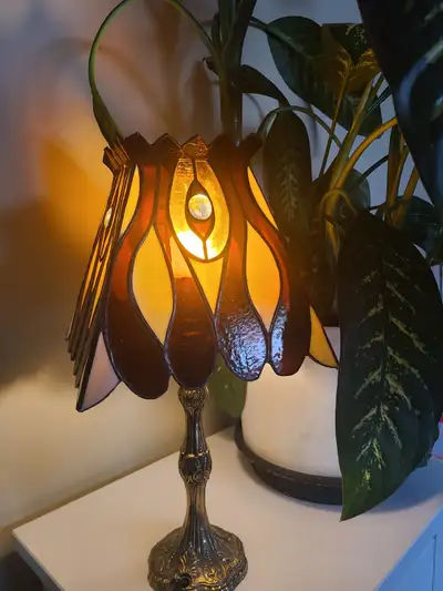 Stained glass table lamp, View more