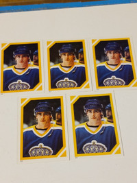 Vintage OPC Hockey Stickers NM Foligno,Nicholls 1985 Lot of 11