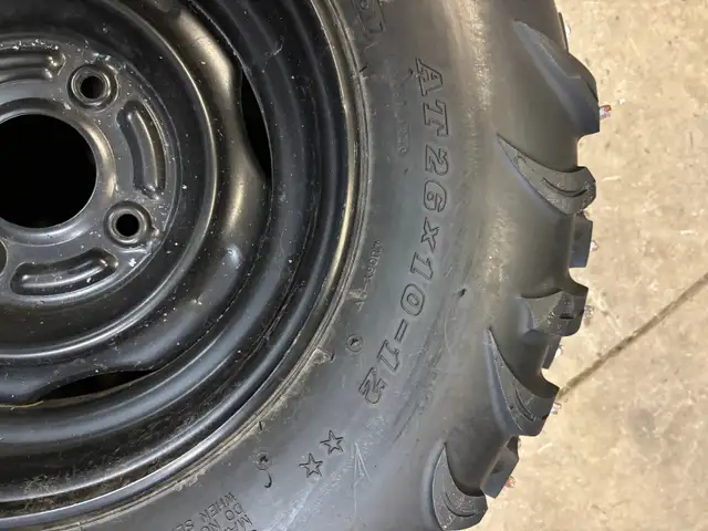 REDUCED ! Studded tires on rims for ice fishing $600 or BO ! in Tires & Rims in Kawartha Lakes - Image 6