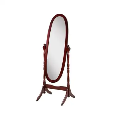 Cherry Oval Floor Mirror, View more
