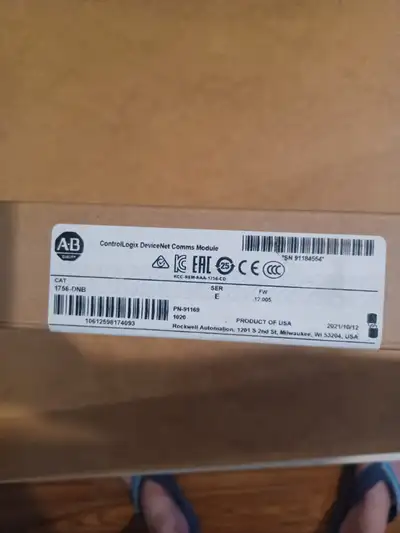 ALLEN BRADLEY 1756DNB BRIDGE SCANNER MODULE CONTROLLOGIX DEVICEN, View more