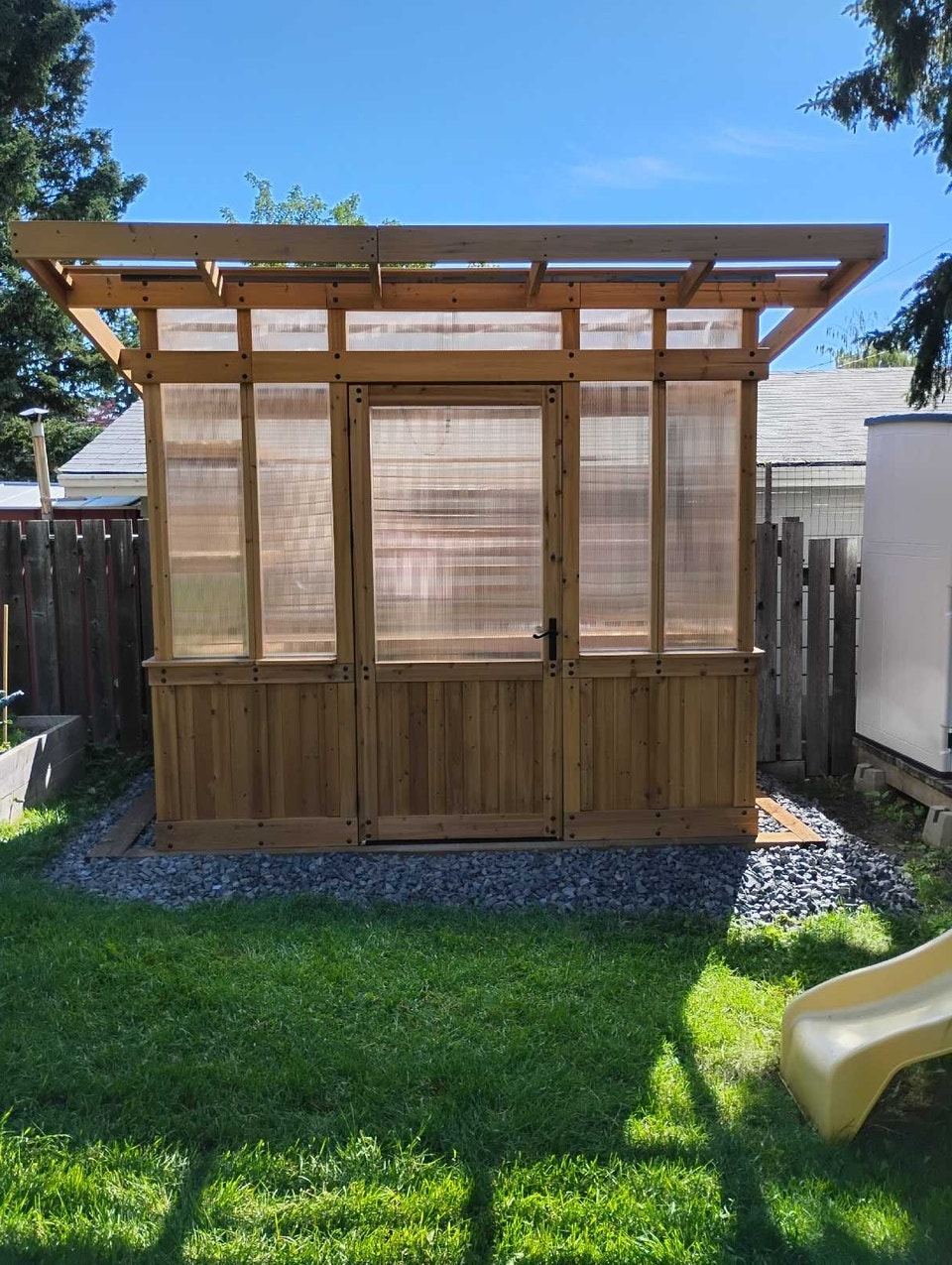 GREENHOUSE SAUNA HOT TUB R.V BOAT SHED CONTAINER DRIVEWAY PARKIN | Hot ...