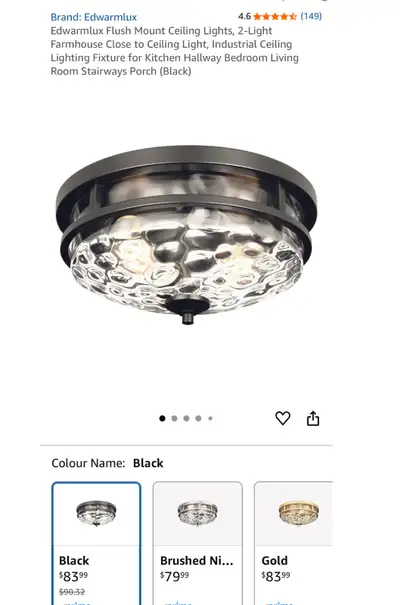 EdwarmLux Ceiling Light Brand New in box, View more