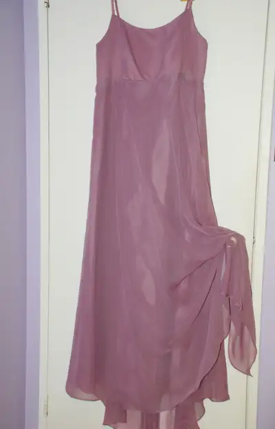 New Long Chiffon Dress Violet Colour, Medium - Wedding, Prom, View more