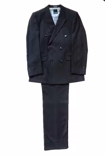 Size: 40 Regular Black, 100% wool Pants waist-32"(enough fabric for 36"),length-42"(enough fabric fo...