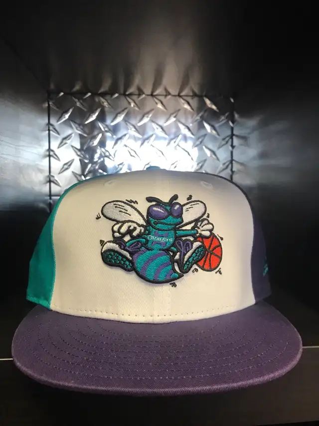 Charlotte hornets new era  white purple cyan snap back63804702467713120