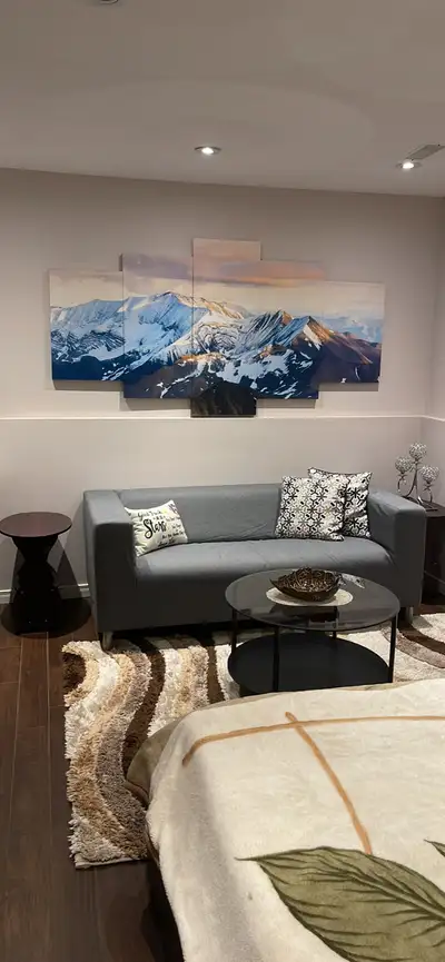 One bedroom basement apartment, fully furnished located in a very desirable area. Close to Conestoga...
